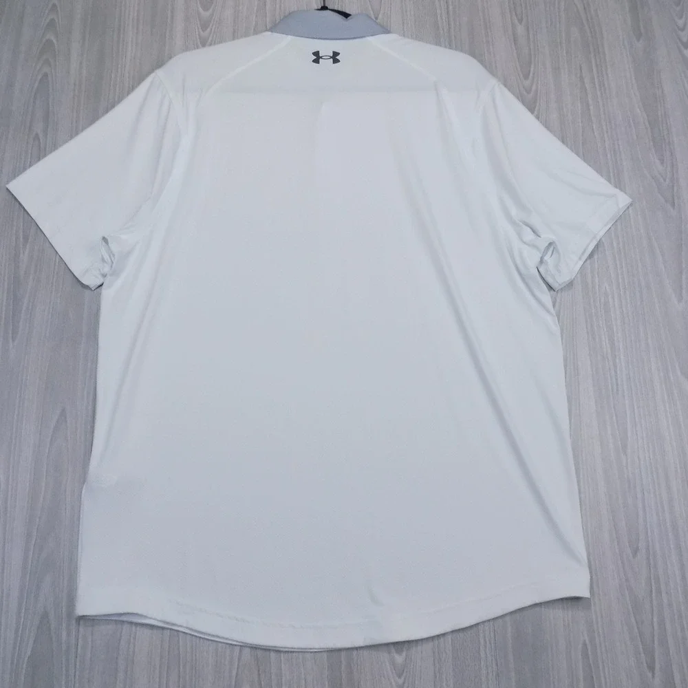 Under Armour Iso-Chill Polo Shirt Mens Large White Performance 1362954-100 NEW